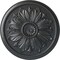 Ekena Millwork Kaya Ceiling Medallion (Fits Canopies up to 5 1/4"), Hand-Painted Pewter, 23 5/8"OD x 1 1/2"P CM23KAPES - alternate 1